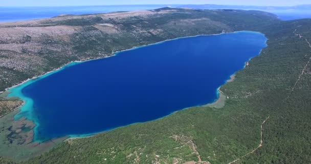 Lago Vrana en Croacia — Vídeos de Stock