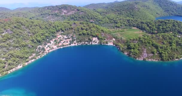 Прекрасний острів Млєт, Хорватія — стокове відео