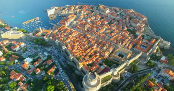 Eski Dubrovnik kasabası — Stok video