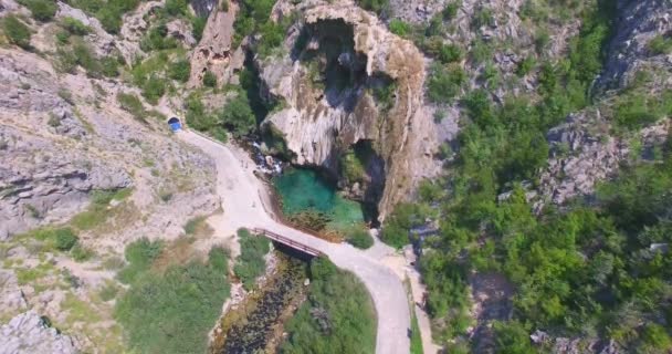Nascente do rio Krka na Croácia — Vídeo de Stock