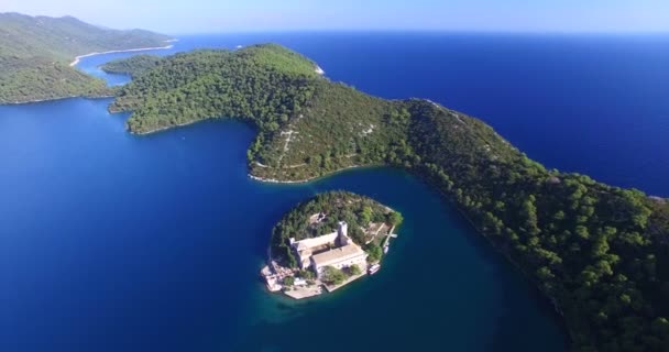 St. mary island auf insel mjlet — Stockvideo