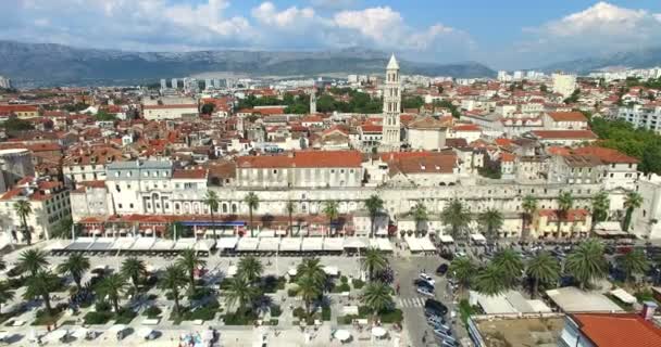Μαρίνα στο Σπλιτ στην Κροατία — Αρχείο Βίντεο