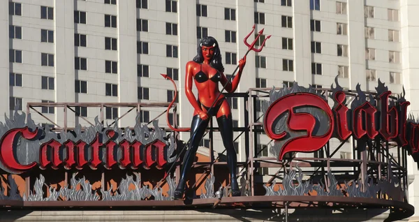 Vista do Bar Cantina Diablo na Strip de Las Vegas — Fotografia de Stock