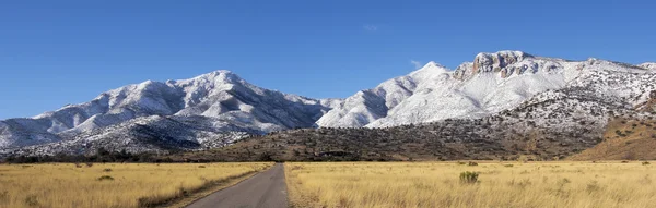 Панорама снігові гори Huachuca — стокове фото