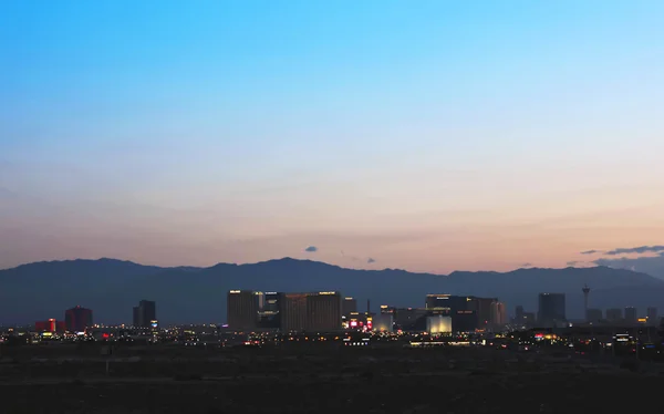 Uma vista da tira de Las Vegas olhando para o norte — Fotografia de Stock