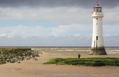 New Brighton veya levrek kaya, deniz feneri
