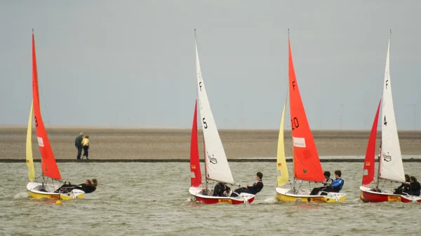 Una regata de veleros West Kirby Marine Lake —  Fotos de Stock