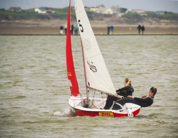 Una regata de veleros West Kirby Marine Lake —  Fotos de Stock