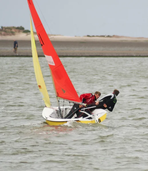 A West Kirby Marine Lake Sailboat Race — Stock Photo, Image