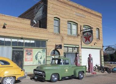 A 50s Ford Army Truck, Lowell, Arizona clipart