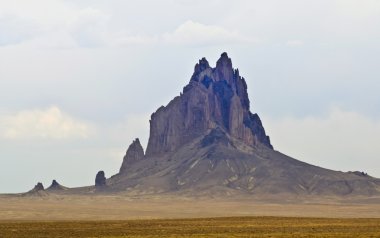 Shiprock, New Mexico, on the Navajo Reservation clipart