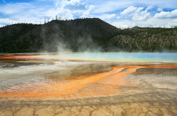 A Grand Prismatic Spring, Yellowstone National Park — Stock fotografie