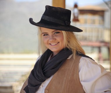 Eski Tucson, Tucson, Arizona Cowgirl