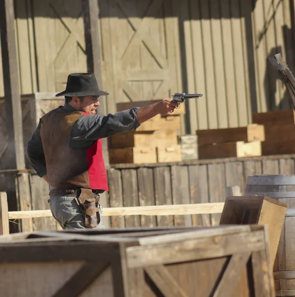 A Gunfight at Old Tucson, Tucson, Arizona — Stock Photo, Image