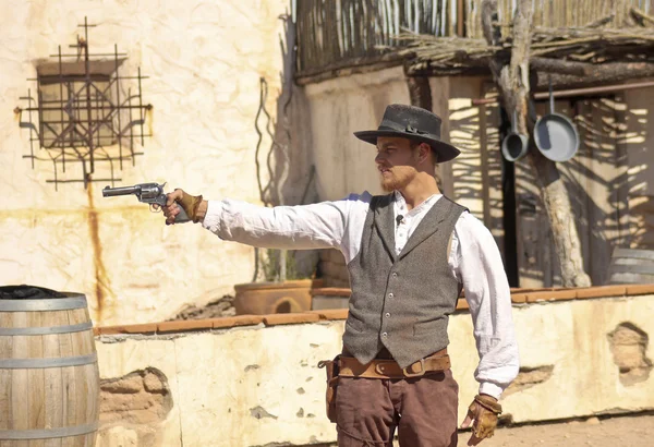 A Gunfight at Old Tucson, Tucson, Arizona — Stock Photo, Image