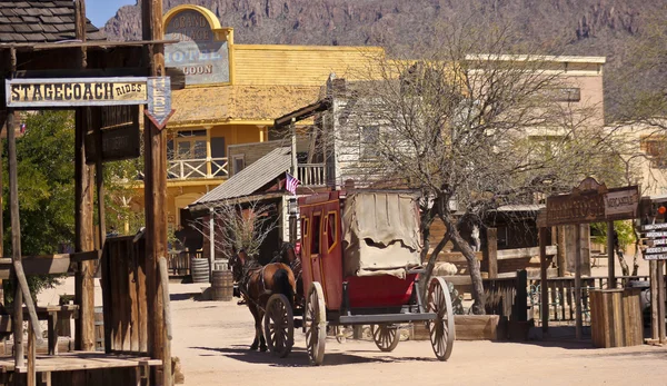 Una scena a Old Tucson, Tucson, Arizona — Foto Stock