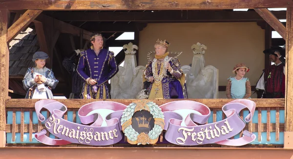 Een koninklijke familie op de Arizona Renaissance Festival — Stockfoto