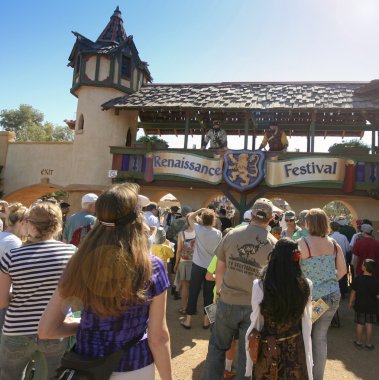 An Entrance Line at the Arizona Renaissance Festival clipart