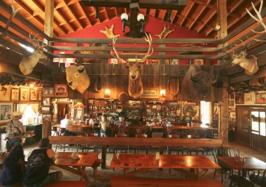 Bir Goldfield hayalet kasaba mamut salon, Arizona 