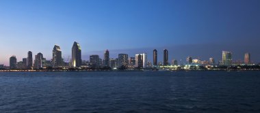 san diego Körfezi ve şehir merkezinde bir görünüm