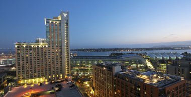 An Aerial View of San Diego at Twilight