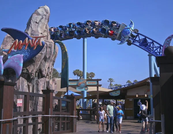 A Manta Roller Coaster Ride, SeaWorld, San Diego — Stock Photo, Image