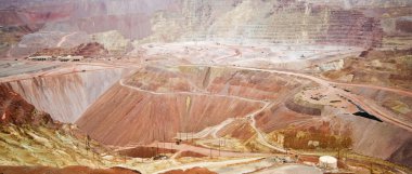 Morenci madeni panoramik manzaralı