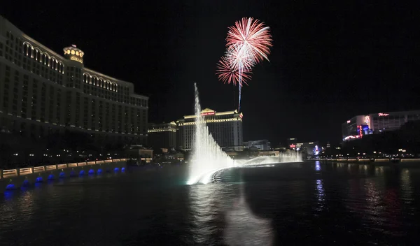 Μια γιορτή στο Bellagio και Las Vegas Blvd — Φωτογραφία Αρχείου