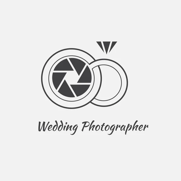 Vettore della fotografia modello logo — Vettoriale Stock