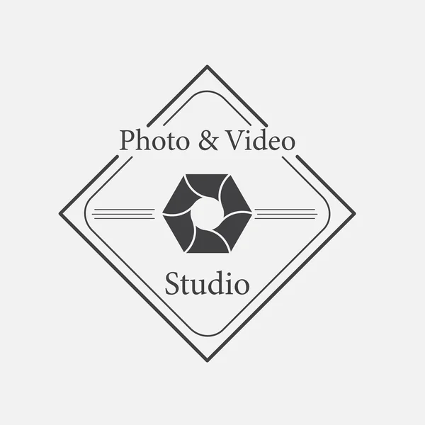 Vector van fotografie logo sjabloon — Stockvector