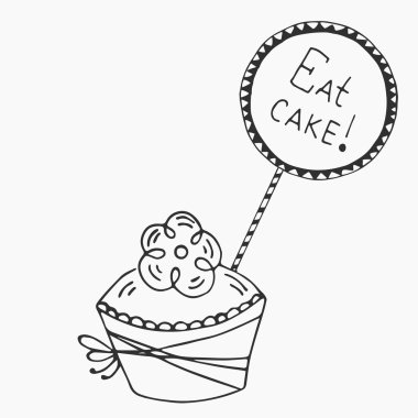 Neşeli Noel elle çizilmiş alıntı.