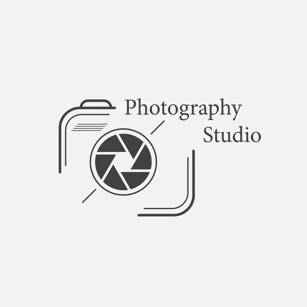 Vetor de modelo de logotipo de fotografia —  Vetores de Stock