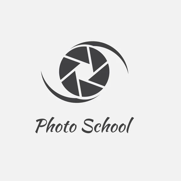 写真のロゴのテンプレートのベクター — ストックベクタ