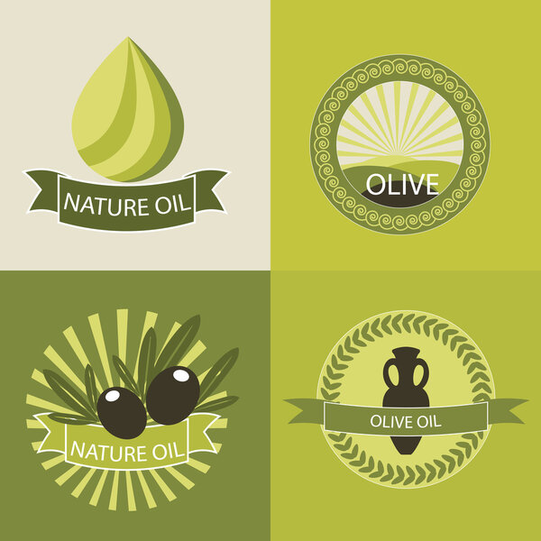 Набор логотипов оливкового масла
