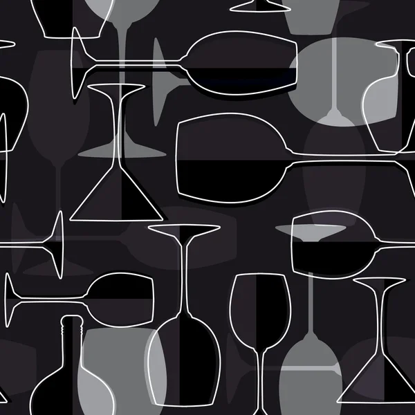 Seamless wineglass background Royalty Free Stock Vectors