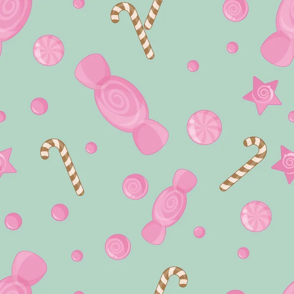 Candy  seamless pattern background — Stock Vector