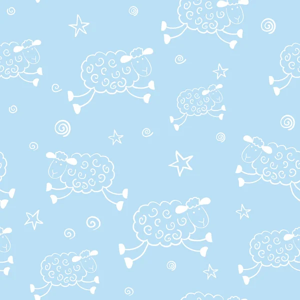 Baby shower cartoon pattern — Stock Vector