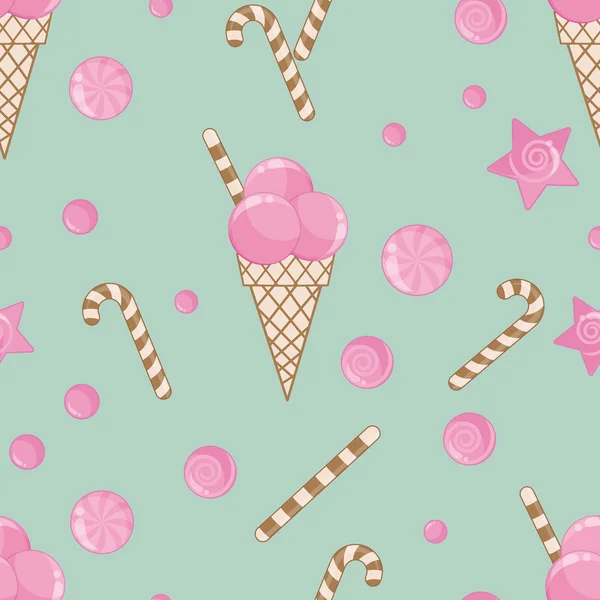 Candy fond de motif sans couture — Image vectorielle