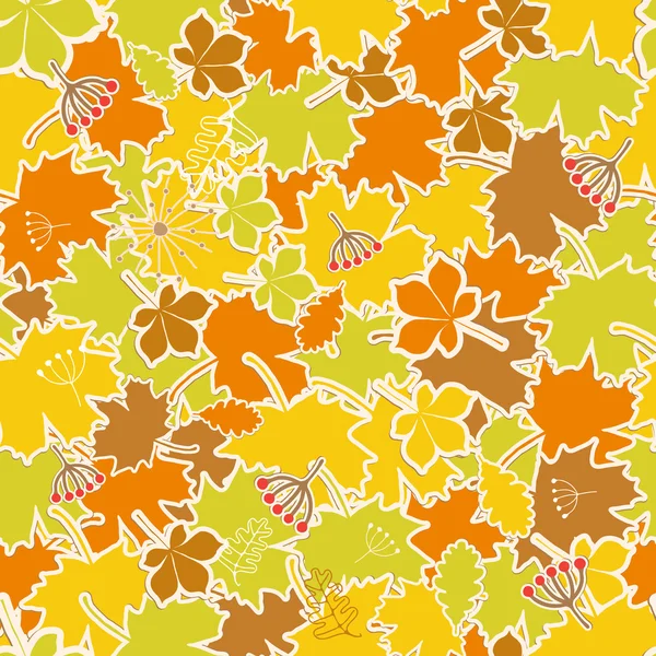Modello foglie autunno — Vettoriale Stock