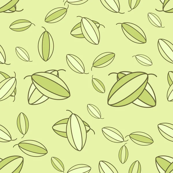 Vector pistachio seamless — Stock Vector