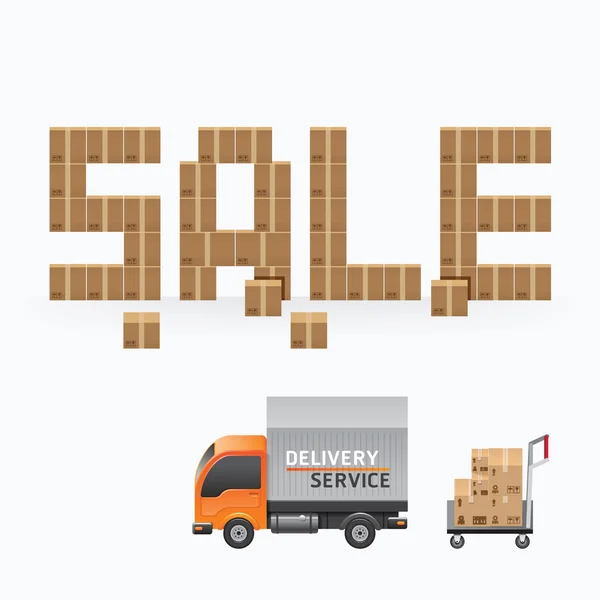 Zakelijke vak verkoop vorm sjabloon design.shipping levering shoppi — Stockvector