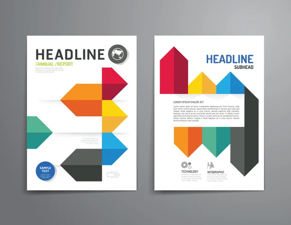 Business brochure, flyer, magazine cover design template vector — Stock Vector