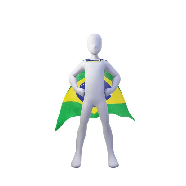 Superhero Render Brazil Cape — Stock Photo, Image