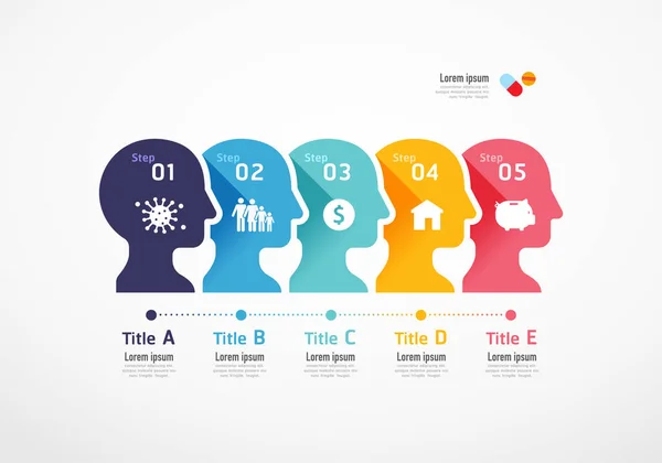 กซอว ไวร Covid Effect Concept Design Infographic Template เวกเตอร ภาพ — ภาพเวกเตอร์สต็อก