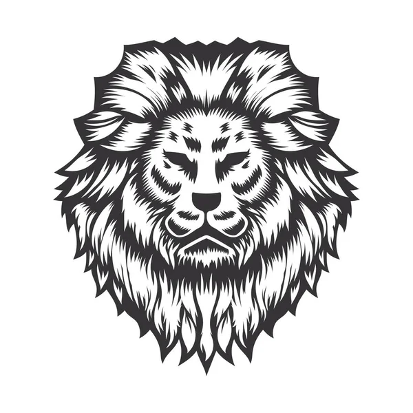 Lion Head Diseño Sobre Fondo Blanco Logotipos Lion Head Line — Archivo Imágenes Vectoriales