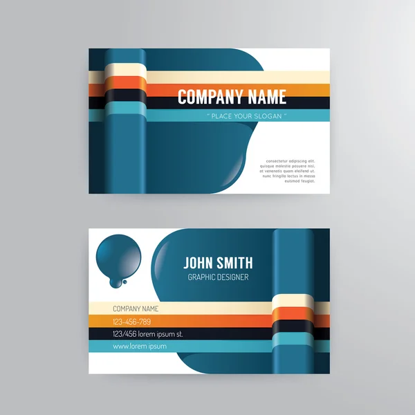 Business card template — Stock Vector