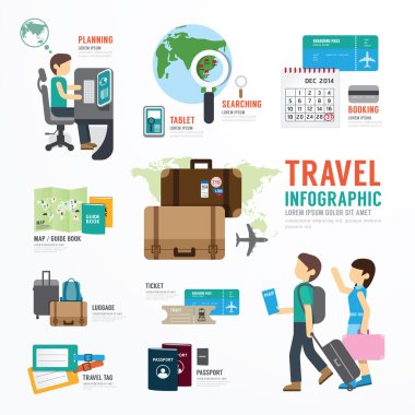 dünya seyahat iş Infographic
