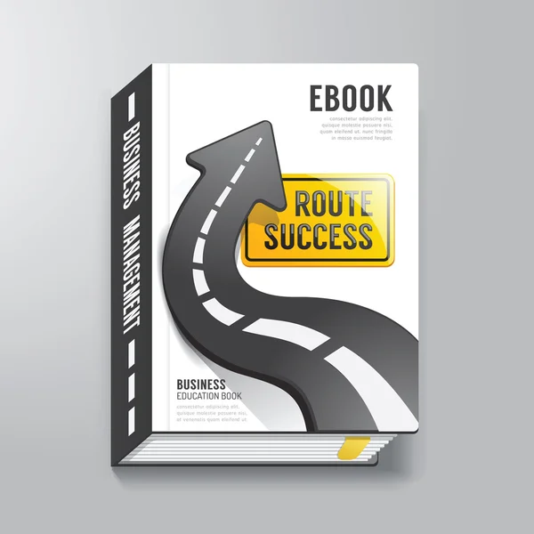 Design della copertina del libro Business Concept — Vettoriale Stock