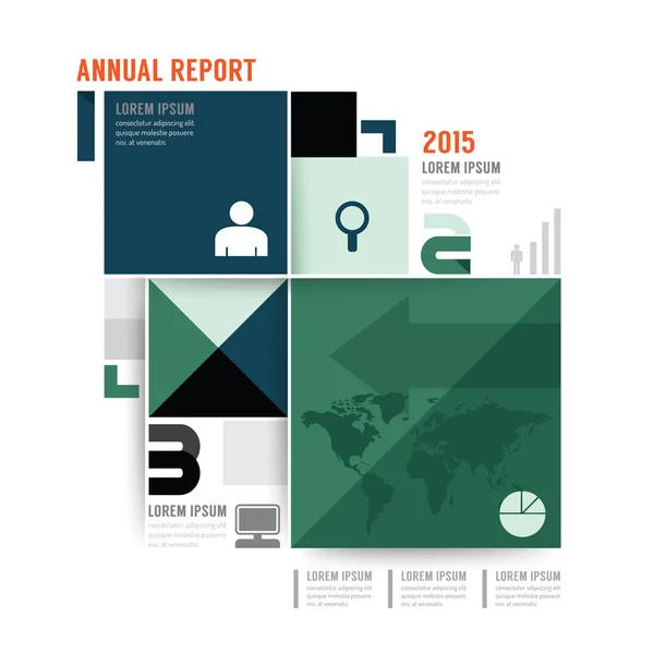 年度报告宣传册设计 — 图库矢量图片