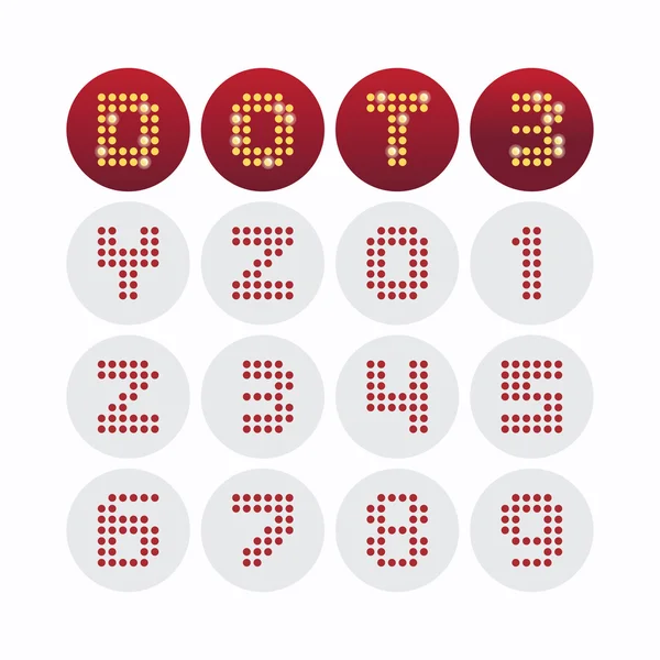Carattere dot design alfabeto — Vettoriale Stock
